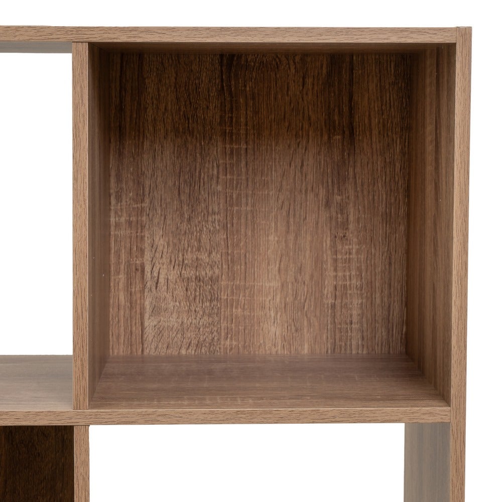 Estantería cubo con estantes de MDF color natural de 60x120 cm