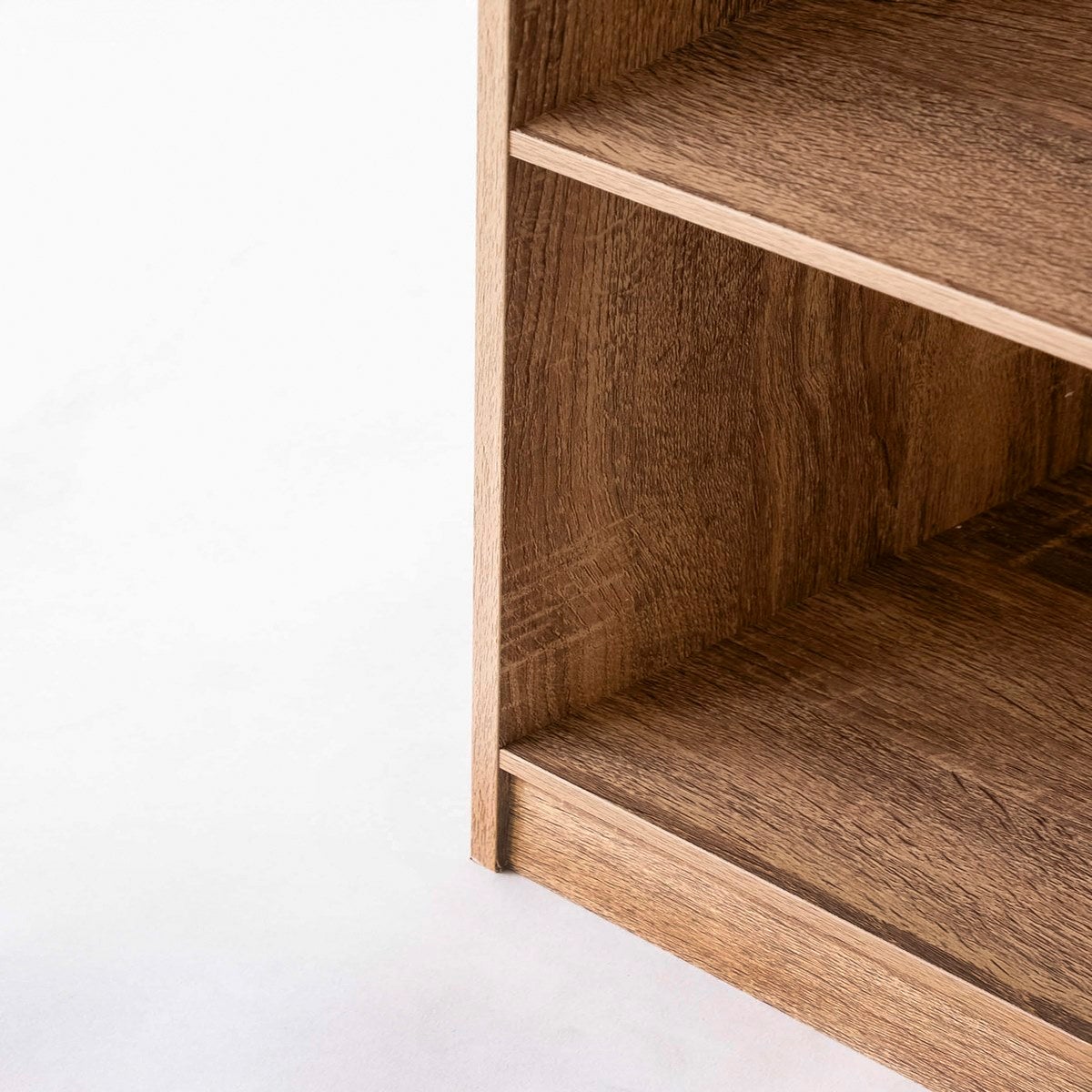 Librería 3 estantes de MDF color natural de 60x147 cm