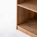 Librería 3 estantes de MDF color natural de 60x147 cm