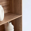 Librería 3 estantes de MDF color natural de 60x147 cm