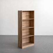 Estante de 3 prateleiras em MDF cor natural de 60x147 cm