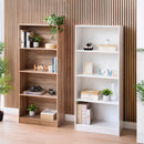 Librería 3 estantes de MDF color natural de 60x147 cm