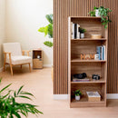 Librería 3 estantes de MDF color natural de 60x147 cm