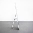 Espejo de pie vestidor blanco con pie plegable de 151 cm