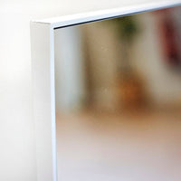 Espejo de pie vestidor blanco con pie plegable de 151 cm