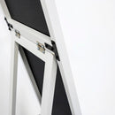 Espejo de pie vestidor blanco con pie plegable de 151 cm