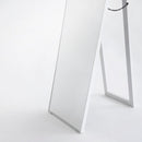 Espejo de pie vestidor blanco con pie plegable de 151 cm