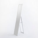 Espejo de pie vestidor blanco con pie plegable de 151 cm