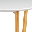 Mesa Auxiliar Blanca de Madera Laminada-Pino 45x45x60 cm