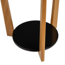 Mesa Auxiliar Negra de Madera Laminada-Pino 45x45x60 cm