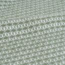 Manta de poliéster verde de 130x160 cm con flecos 200 gr/m2