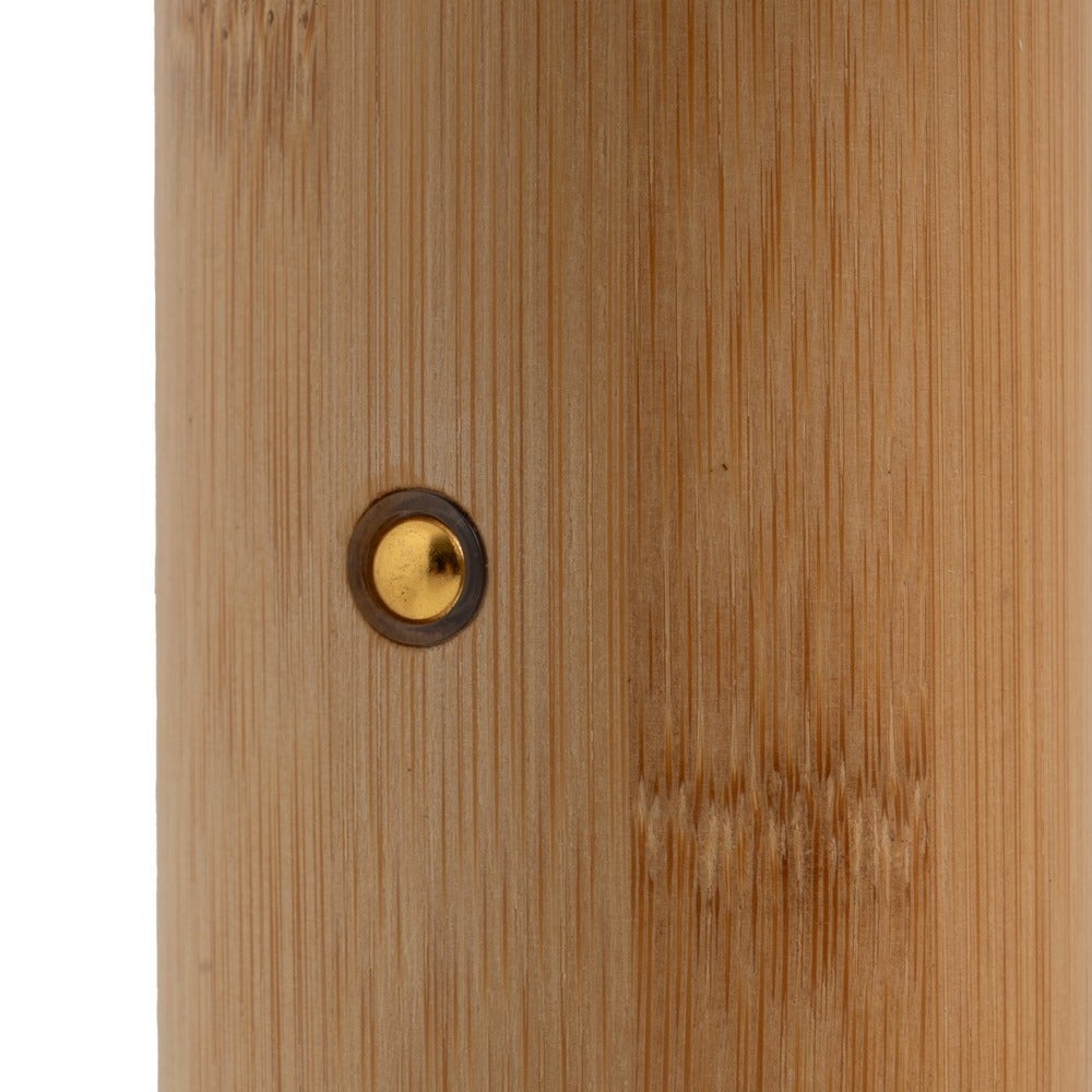 Lámpara LED de bambú de 21 cm