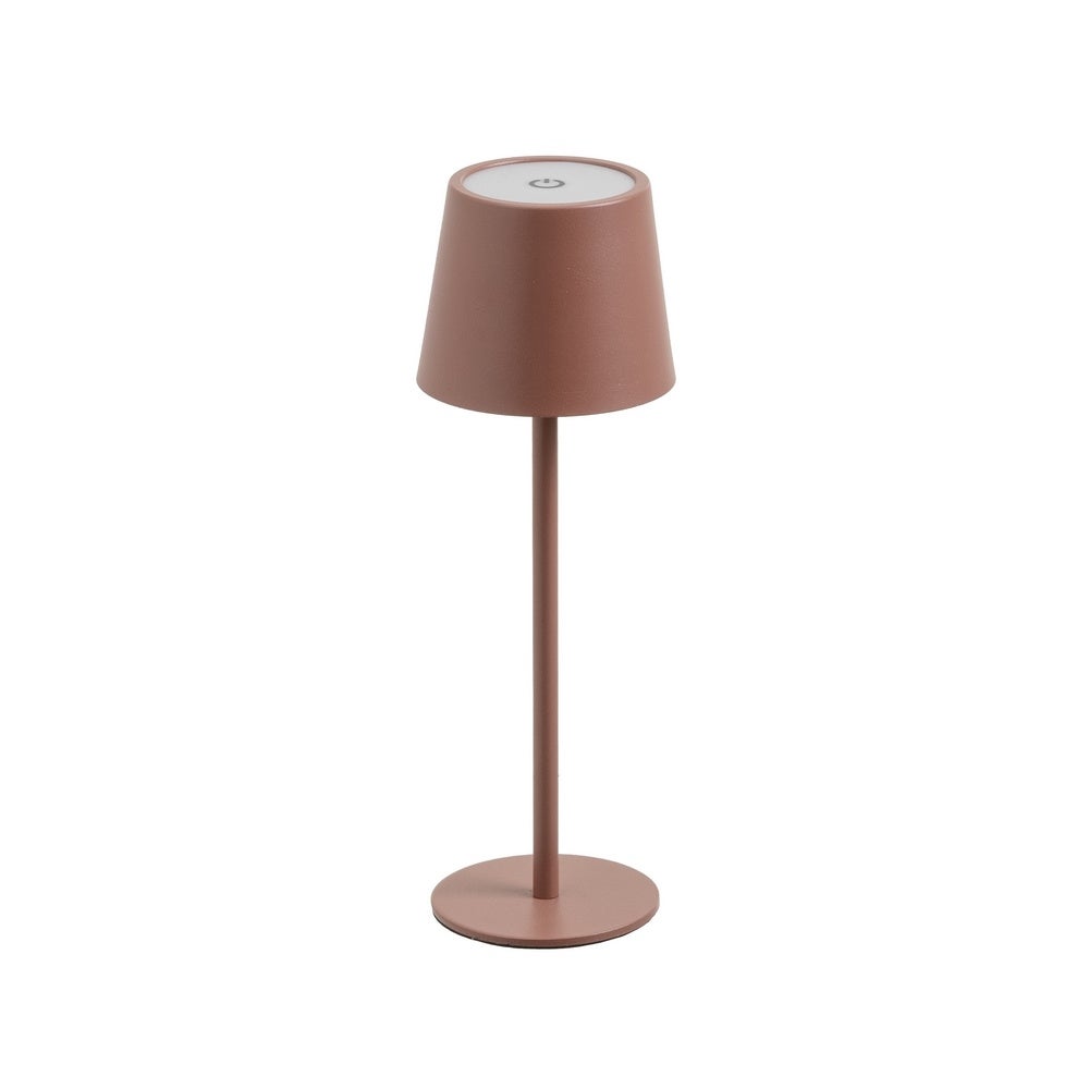 Lámpara LED de metal terracota de 27 cm