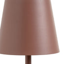 Lámpara LED de metal terracota de 37 cm