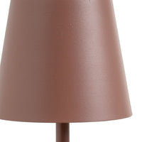 Lámpara LED de metal terracota de 37 cm
