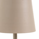 Lámpara LED de metal greige de 27 cm