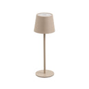 Lámpara LED de metal greige de 27 cm