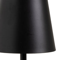 Lámpara LED de metal negro de 37 cm