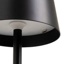 Lámpara LED de metal negro de 37 cm
