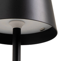 Lámpara LED de metal negro de 37 cm
