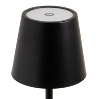 Lámpara LED de metal negro de 37 cm