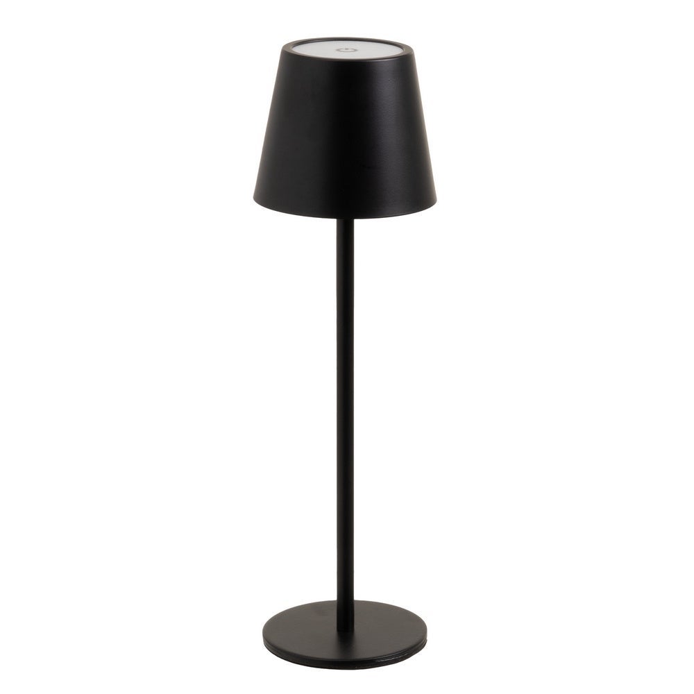 Lámpara LED de metal negro de 37 cm