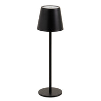 Lámpara LED de metal negro de 37 cm