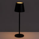 Lámpara LED de metal negro de 37 cm