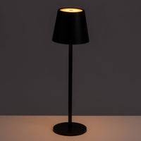 Lámpara LED de metal negro de 37 cm