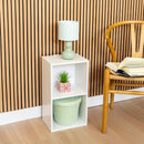 Estanteria Cube Blanca de 2 Baldas de 54x30x24 cm