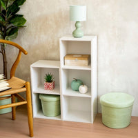 Estanteria Cube Blanca de 2 Baldas de 54x30x24 cm