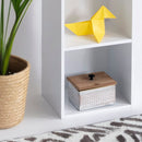 Estantería Cubo blanca de 4 estantes de 106x30 cm
