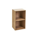 Estantería Cubo 2 estantes de tablero laminado marrón de 54x30 cm
