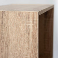 Estantería Cubo 2 estantes de tablero laminado marrón de 54x30 cm