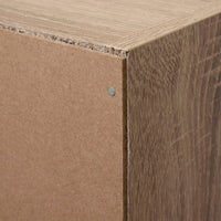Estantería Cubo 2 estantes de tablero laminado marrón de 54x30 cm