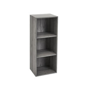 Estante cubo com 2 prateleiras cinzento de 30x80 cm