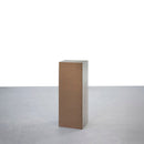 Estantería cubo con 2 estantes gris de 30x80 cm