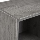 Estantería cubo con 2 estantes gris de 30x80 cm