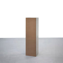 Estantería Cubo 4 estantes de tablero laminado gris de 106x30 cm