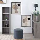Estantería Cubo 4 estantes de tablero laminado gris de 106x30 cm