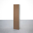 Estantería Cubo 5 estantes de tablero laminado gris de 132x30 cm