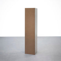 Estantería Cubo 5 estantes de tablero laminado gris de 132x30 cm