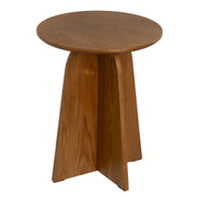 Mesa Lateral em Madeira Laminada de Nogueira 40x40x50 cm