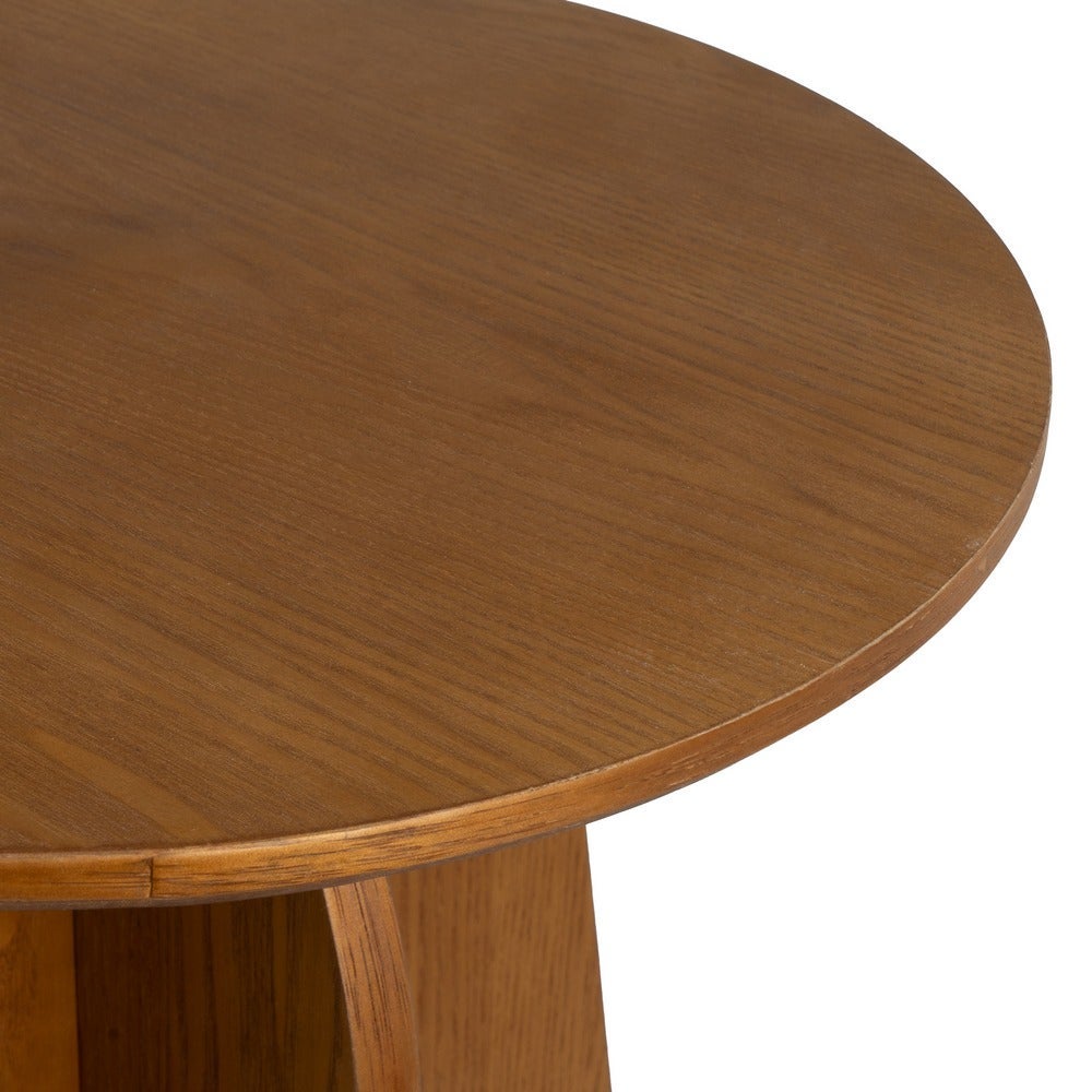 Mesa Lateral em Madeira Laminada de Nogueira 40x40x50 cm