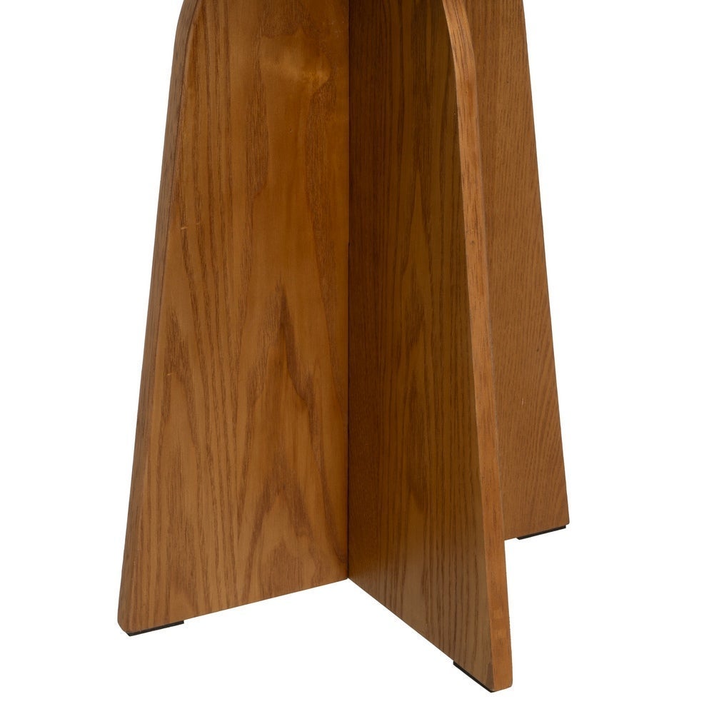 Mesa Lateral em Madeira Laminada de Nogueira 40x40x50 cm