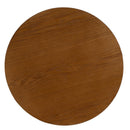 Mesa de noche de madera color nogal de 40x40x50 cm