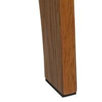 Mesa de noche de madera color nogal de 40x40x50 cm