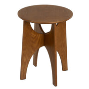 Mesa de cabeceira em madeira nogueira de 40x40x50 cm