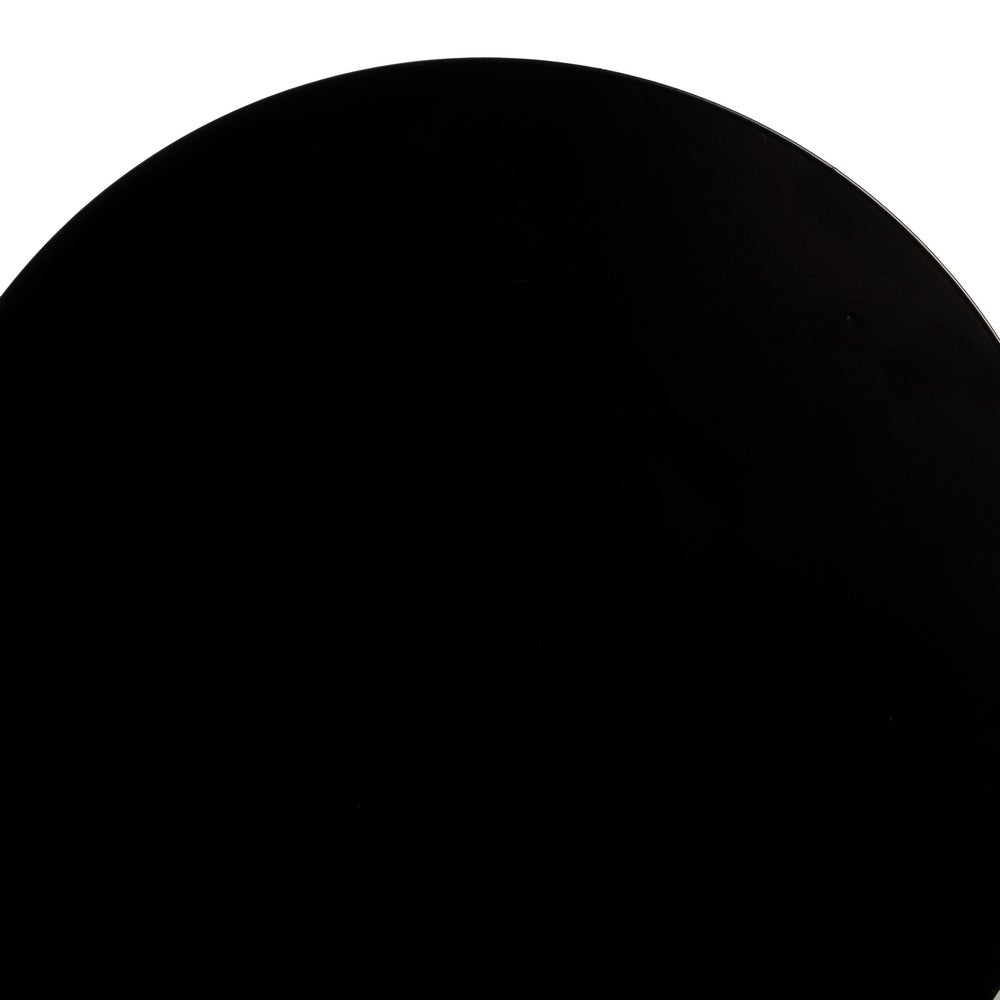 Mesa Auxiliar Metálica Negra 40x40x45 cm con Estrucrura Tubular