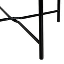 Mesa Auxiliar Metálica Negra 40x40x45 cm con Estrucrura Tubular